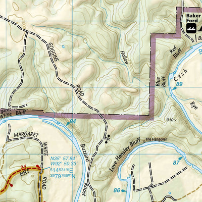 National Geographic 233 Buffalo National River East (west side) digital map