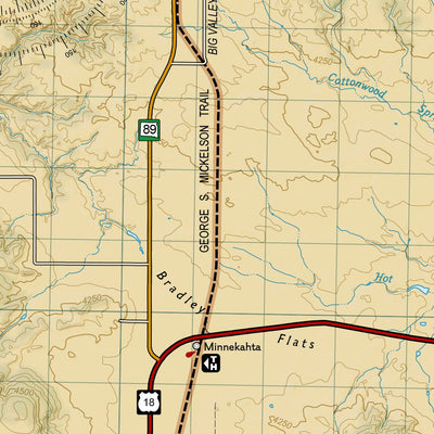 National Geographic 238 Black Hills South [Black Hills National Forest] (south side) digital map