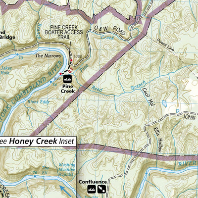 National Geographic 241 Big South Fork National River and Recreation Area (south side) digital map
