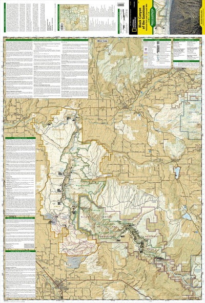 National Geographic 245 Black Canyon of the Gunnison National Park [Curecanti National Recreation Area] (west side) digital map