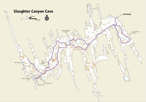 National Geographic 247 Carlsbad Caverns National Park (Slaughter Canyon inset) digital map