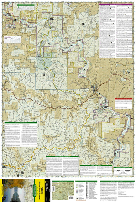 National Geographic 260 Ozark National Scenic Riverways (east side) digital map