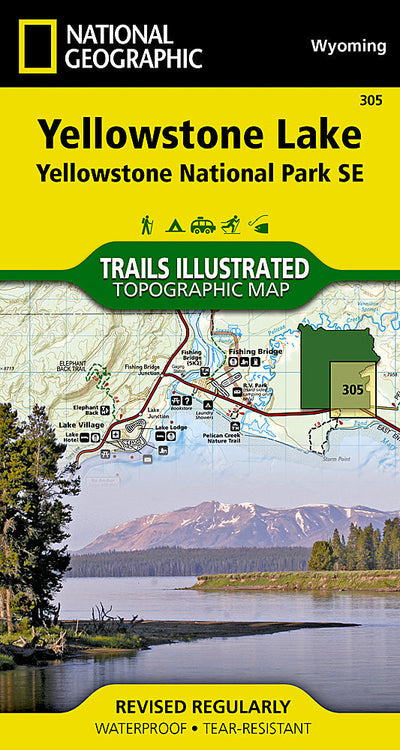 National Geographic 305 :: Yellowstone Lake: Yellowstone National Park SE bundle