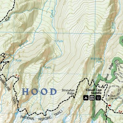 National Geographic 321 Mount Hood Wilderness [Mount Hood National Forest] (east side) digital map
