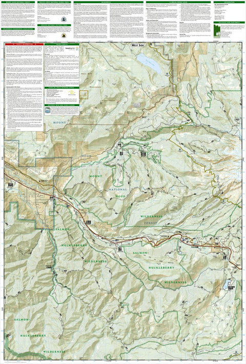 National Geographic 321 Mount Hood Wilderness [Mount Hood National Forest] (west side) digital map