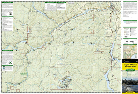 National Geographic 400 Allagash Wilderness Waterway North (Front) digital map