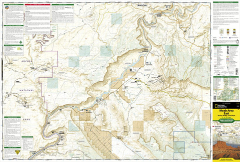 National Geographic 507 Moab East Front digital map