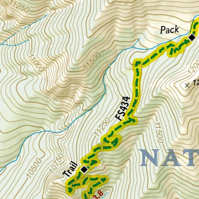 National Geographic 603 Telluride Local Trails (Jud Wiebe, Liberty Bell, & Sneffels Highline Inset) digital map