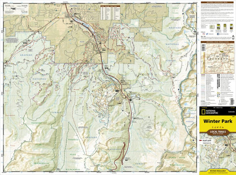 National Geographic 604 Winter Park Local Trails (Front Overview) digital map