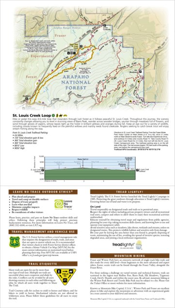 National Geographic 604 Winter Park Local Trails (St Louis Creek Inset) digital map