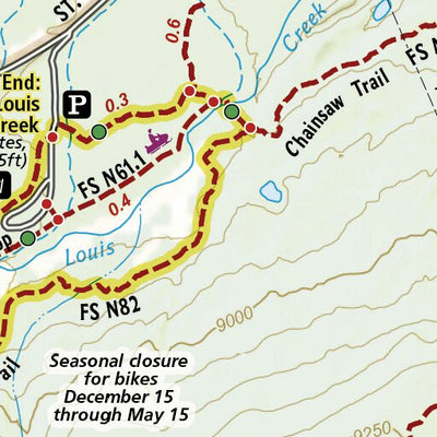 National Geographic 604 Winter Park Local Trails (St Louis Creek Inset) digital map
