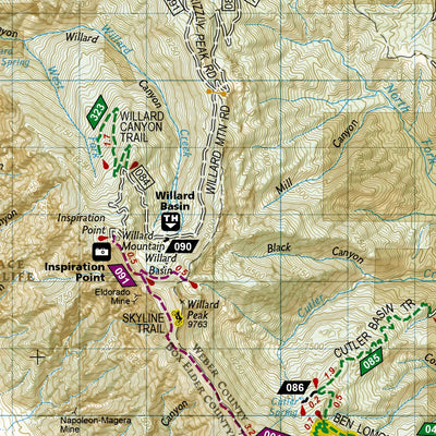 National Geographic 700 Ogden, Monte Cristo Range (north side) digital map