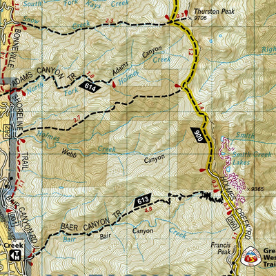 National Geographic 700 Ogden, Monte Cristo Range (south side) digital map