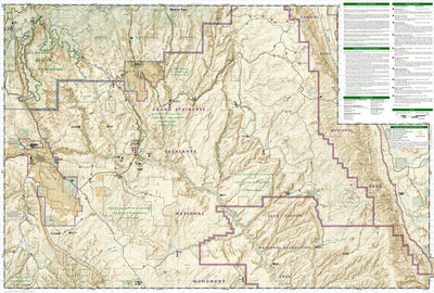 National Geographic 710 Canyons of the Escalante [Grand Staircase-Escalante National Monument] (north side) digital map