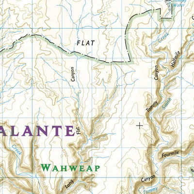 National Geographic 714 Grand Staircase, Paunsaugunt Plateau [Grand Staircase-Escalante National Monument] (east side) digital map