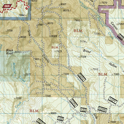 National Geographic 714 Grand Staircase, Paunsaugunt Plateau [Grand Staircase-Escalante National Monument] (west side) digital map
