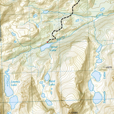 National Geographic 720 Cloud Peak Wilderness (north side) digital map