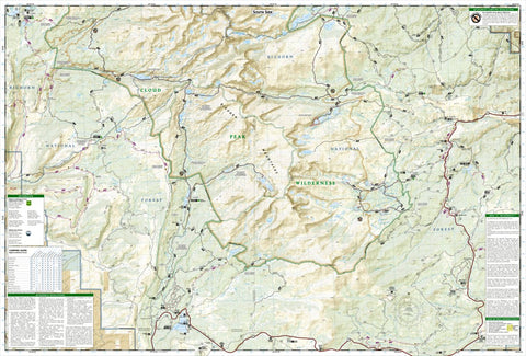 National Geographic 720 Cloud Peak Wilderness (south side) digital map