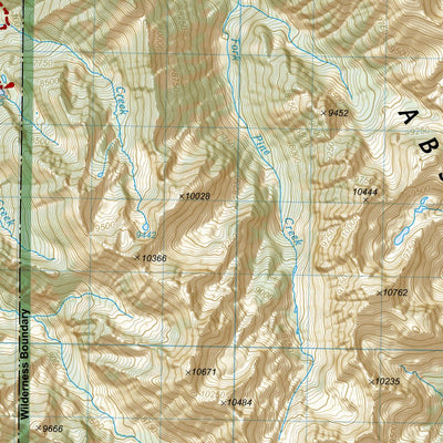 National Geographic 721 Absaroka-Beartooth Wilderness West [Gardiner, Livingston] (north side) digital map