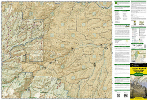 National Geographic 722 Absaroka-Beartooth Wilderness East [Cooke City, Red Lodge] (north side) digital map