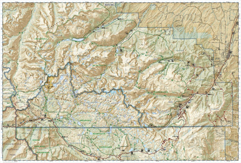National Geographic 722 Absaroka-Beartooth Wilderness East [Cooke City, Red Lodge] (south side) digital map