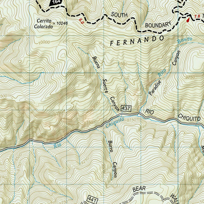 National Geographic 730 Taos, Wheeler Peak (south side) digital map