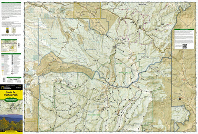 National Geographic 731 Santa Fe, Truchas Peak (north side) digital map