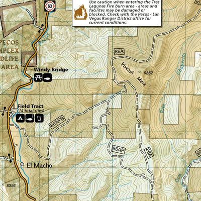 National Geographic 731 Santa Fe, Truchas Peak (south side) digital map