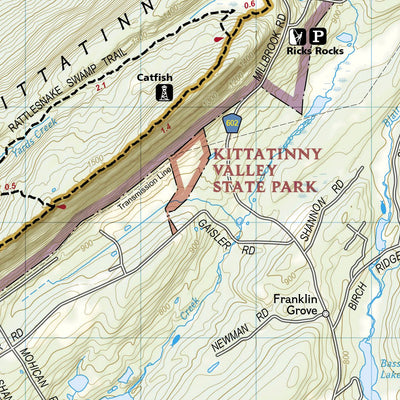 National Geographic 737 Delaware Water Gap National Recreation Area (north side) digital map