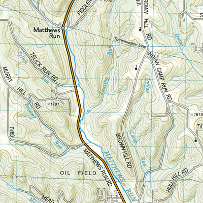 National Geographic 738 Allegheny North [Allegheny National Forest] (west side) digital map