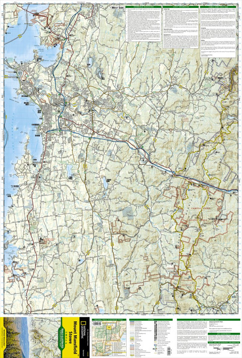 National Geographic 749 Mount Mansfield, Stowe (west side) digital map