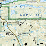 National Geographic 752 Boundary Waters East [Canoe Area Wilderness, Superior National Forest] (east side) digital map