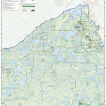 National Geographic 752 Boundary Waters East [Canoe Area Wilderness, Superior National Forest] (west side) digital map