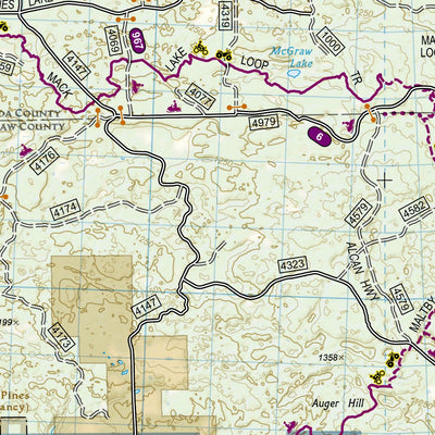 National Geographic 757 Huron National Forest (west side) digital map