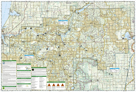 National Geographic 758 Manistee North [Manistee National Forest] (north side) digital map