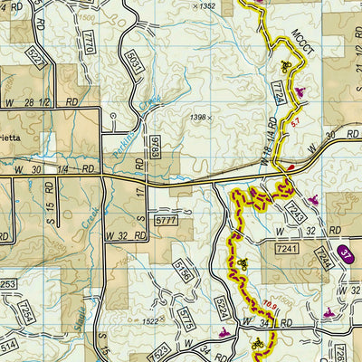 National Geographic 758 Manistee North [Manistee National Forest] (north side) digital map