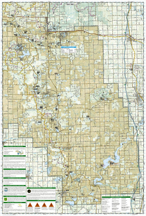 National Geographic 759 Manistee South [Manistee National Forest] (east side) digital map