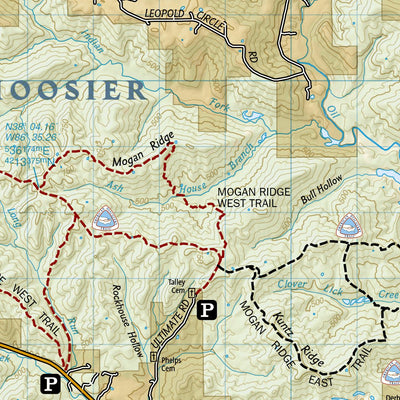 National Geographic 770 Hoosier National Forest (south side) digital map