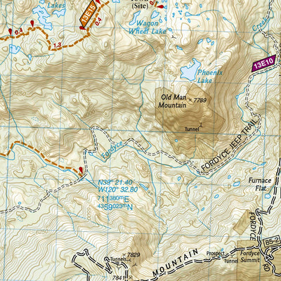 National Geographic 805 Tahoe National Forest East [Sierra Buttes, Donner Pass, W] digital map