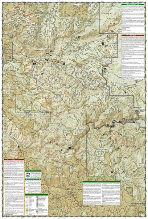 National Geographic 808 Merced and Tuolumne Rivers [Stanislaus National Forest] (south side) digital map