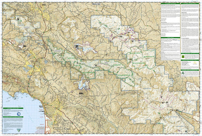 National Geographic 813 Los Padres National Forest West (north side) digital map