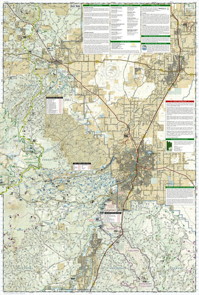 National Geographic 818 Bend, Three Sisters (east side) digital map