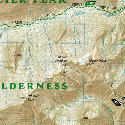 National Geographic 827 Glacier Peak Wilderness (south side) digital map