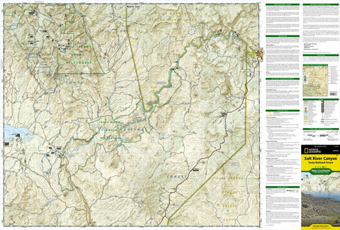 National Geographic 853 Salt River Canyon [Tonto National Forest] (north side) digital map