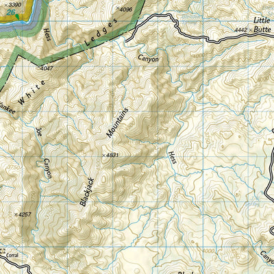 National Geographic 853 Salt River Canyon [Tonto National Forest] (north side) digital map