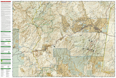 National Geographic 853 Salt River Canyon [Tonto National Forest] (south side) digital map