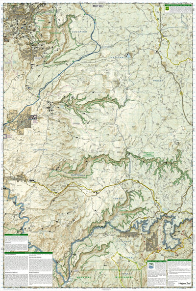 National Geographic 855 Mogollon Rim, Munds Mountain [Apache-Sitgreaves, Coconino, and Tonto National Forests] (West) digital map