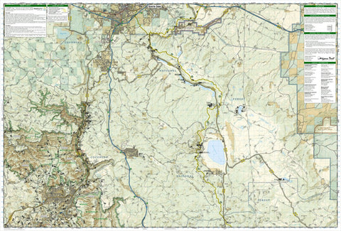 National Geographic 856 Flagstaff, Sedona [Coconino and Kaibab National Forests] (south side) digital map