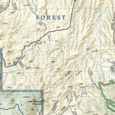 National Geographic 857 Apache Creek, Juniper Mesa (east side) digital map