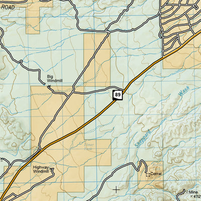 National Geographic 858 Bradshaw Mountains [Prescott National Forest] (west side) digital map